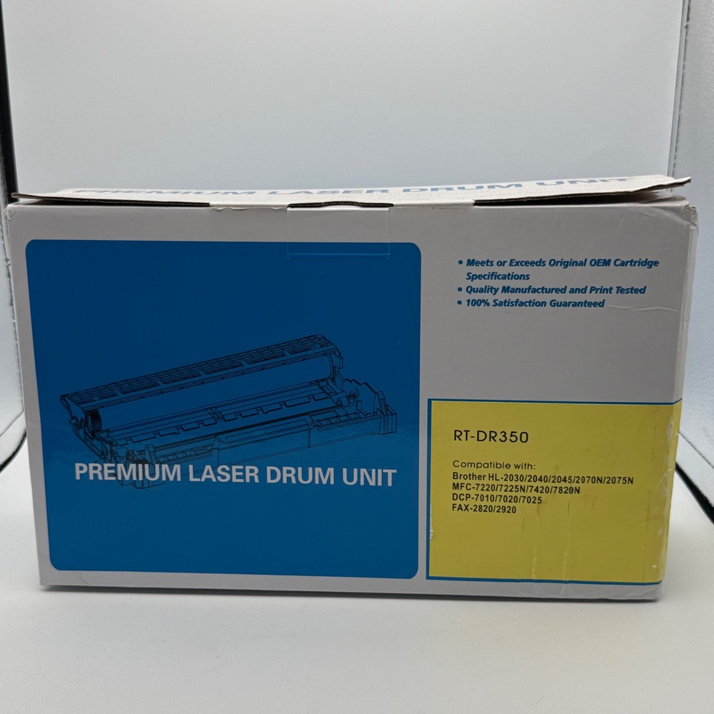 RT Laser Drum Unit RT-DR350 OS Black New Open Box Compatible Brother HL MFC DCP